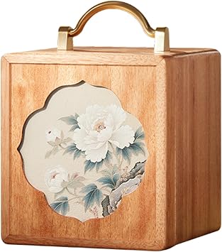 Wooden Jewelry Box for Women Walnut Wooden Jewelry Box with handle 4-Tier Jewelry Organizer for Rings, Necklaces