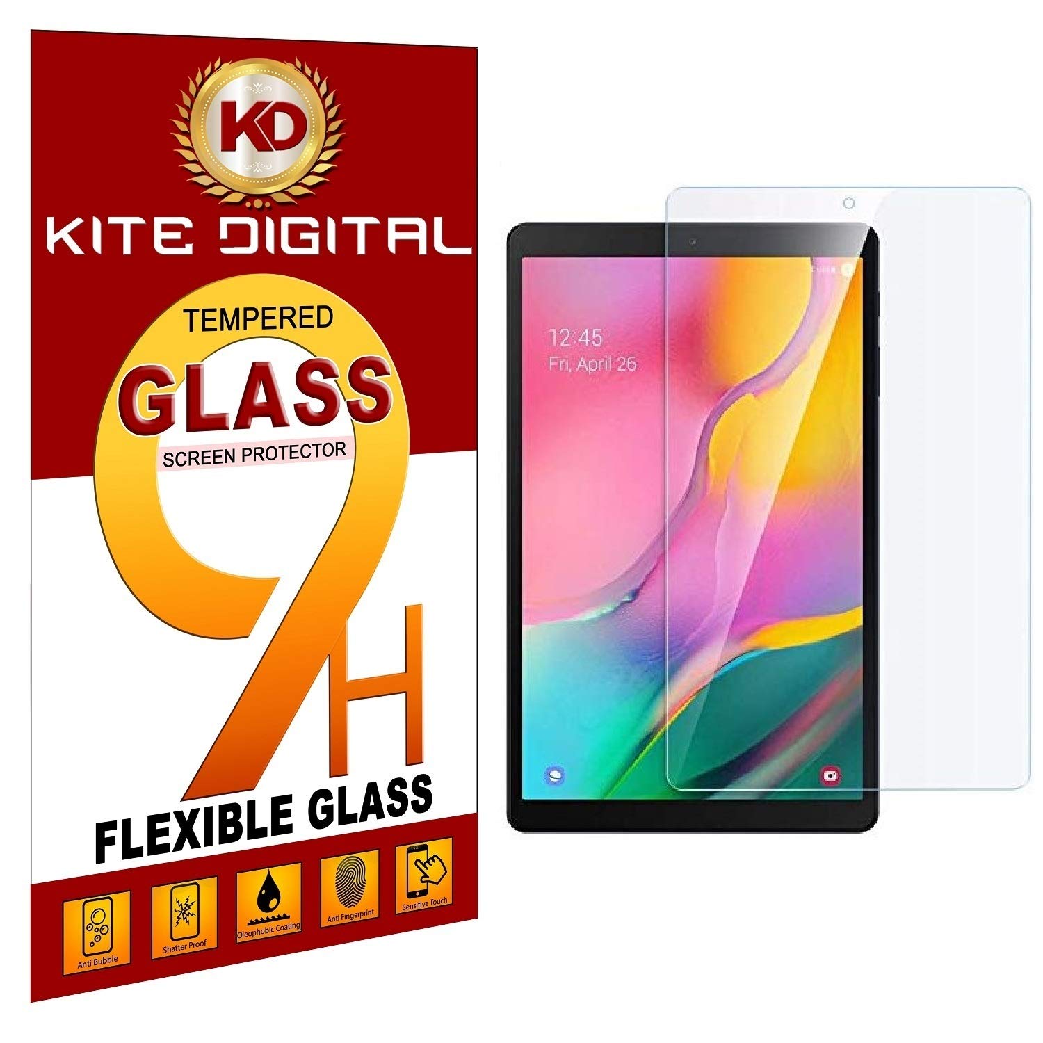 KITE DIGITAL Compatible with SAMSUNG GALAXY TAB A 10.1" (SM-T510/T515) (2019) Premium Tempered Glass Screen Protector Slim 9H Hard 2.5D (B07W42PZY1) Amazon Price History, Amazon Price Tracker
