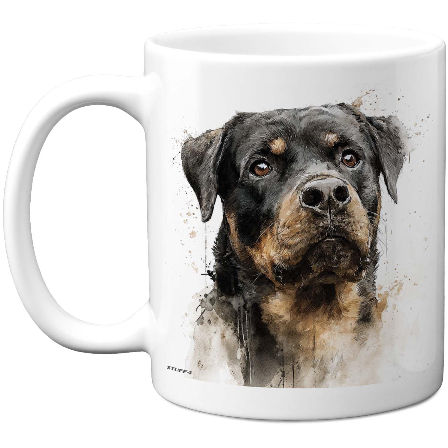 Stuff4 Dog Lover Gifts - Rottweiler Mug - Novelty Gifts for Friend Family from Relative Friend, Dog Owner Birthday Presents, Fun Bday Presents, 11oz Ceramic Dishwasher Safe Premium Mugs