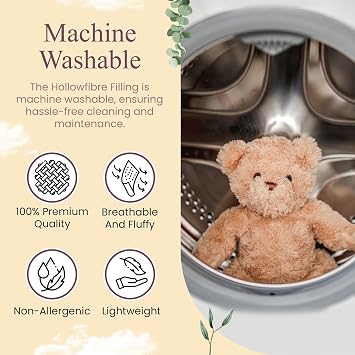 Hollowfibre Stuffing - 2KG Quality Grade for Filling Cushions, Pillows, Teddy Bear & Toy Stuffing 100% Hypoallergenic Machine Washable Polyester Filling