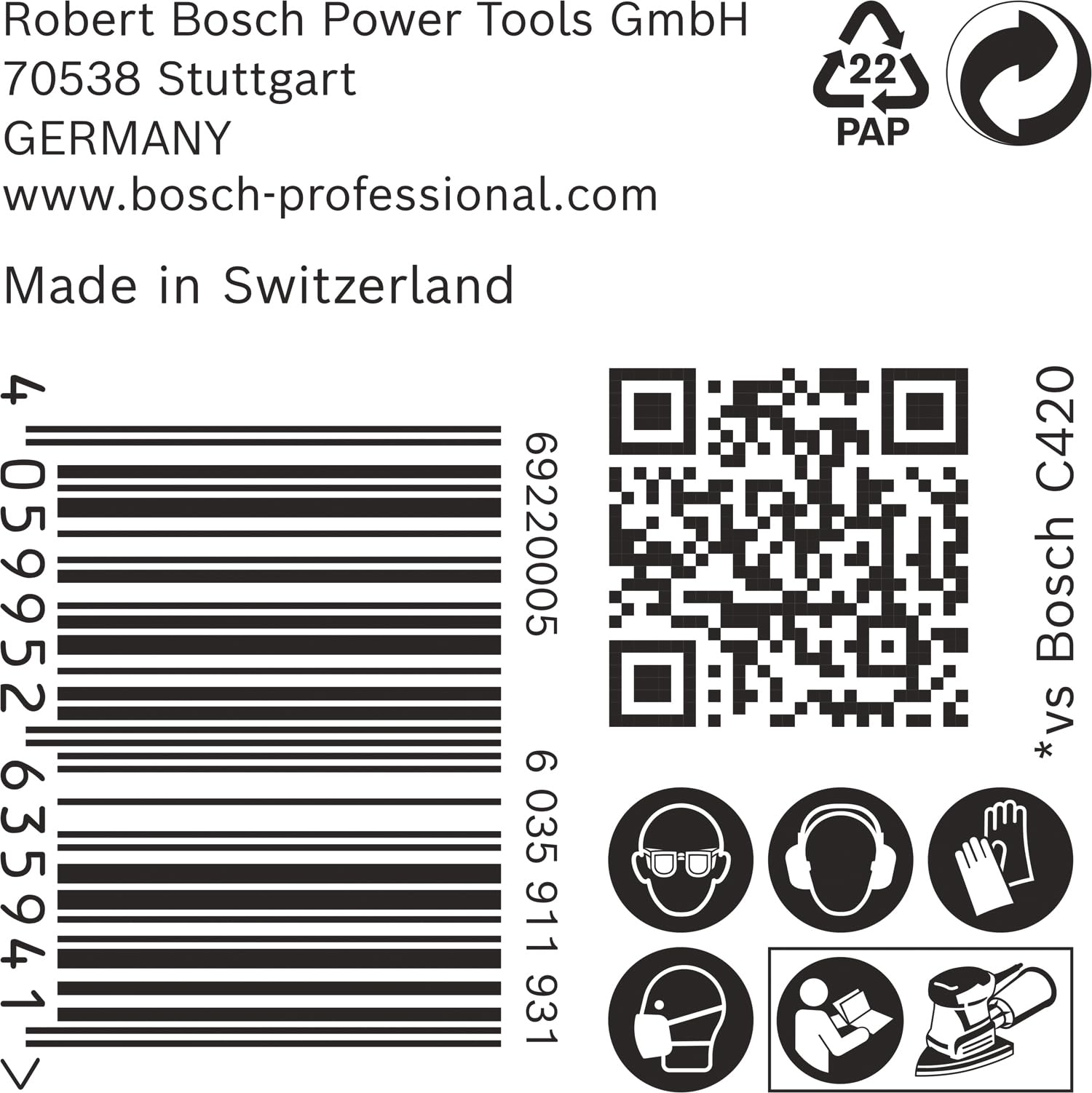 Bosch 50x Papel de lija EXPERT C470 con 7 agujeros para multilijadoras