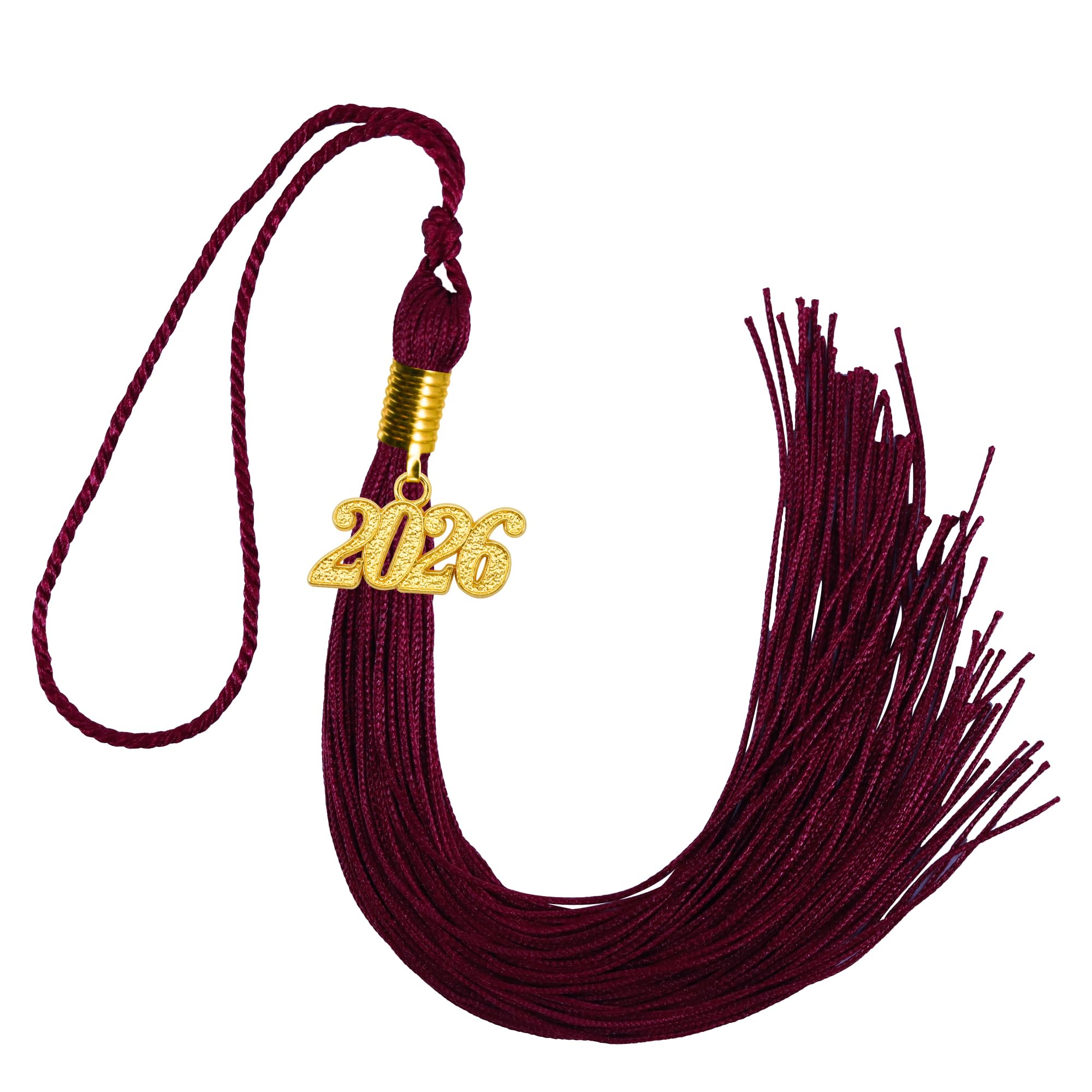 GraduationMall Single&amp;Multiple Color Graduation Tassel with 2026 Year Charm 9"