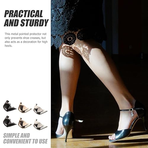 Miniatura 5 de 3 pares de botas de decoración de zapatos protectores de punta de zapato cubiertas de punta de zapatos protector de bota protector de puntera de