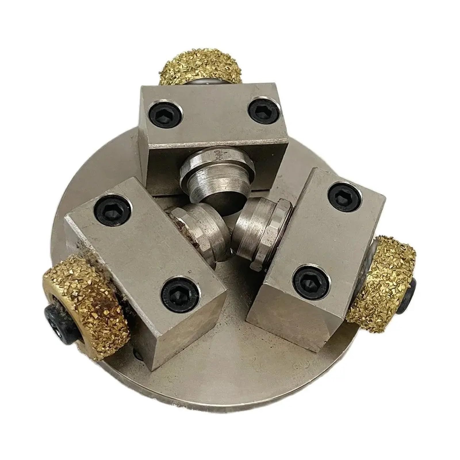 Martillo abrasivo de 110 mm con 3 Rodillos de aleación for pulir Piedra, mármol, Granito, hormigón y Suelos.