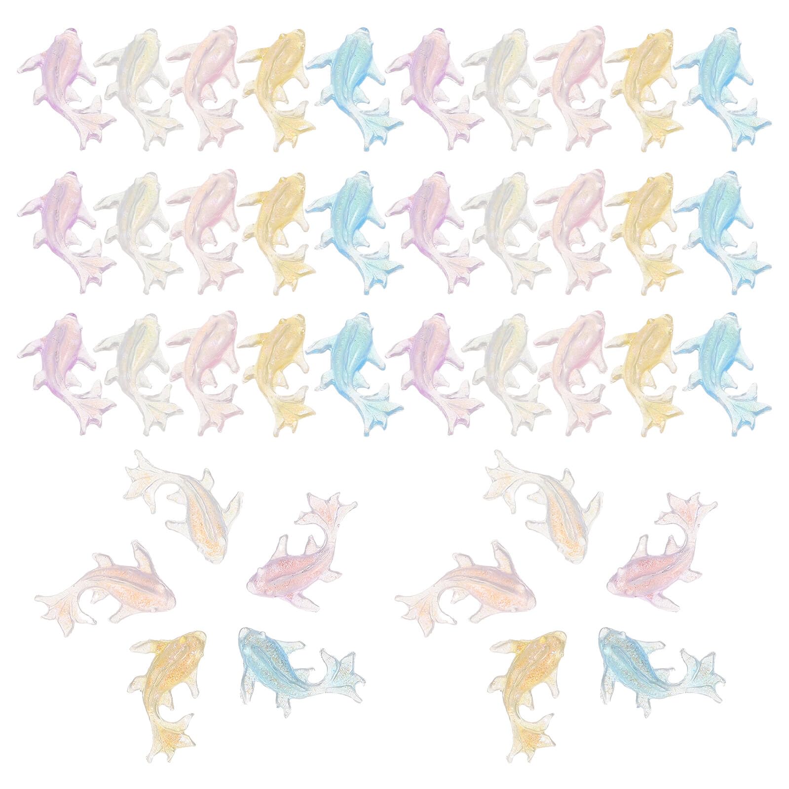 Homoyoyo 250 Pièces Figurines Miniatures en Résine Dauphin pour Manucure, Décoration Facile et Portable, Ornement Créatif D'animaux Marins pour Voyage et Nail Art