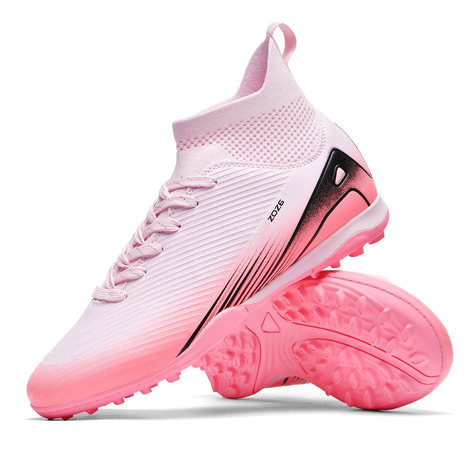 Soccer Cleats for Mens Womens Turf Soccer Shoes Indoor Unisex Football  Boots AG FG TF Wide Training Sneaker Outdoor