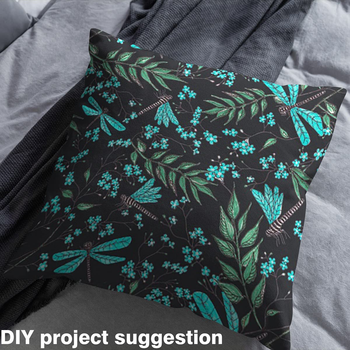 Dragonfly Upholstery Fabric, Chic Floral Branch by The Yard for Garden and DIY Projects, Outdoor Fabric - Image 4
