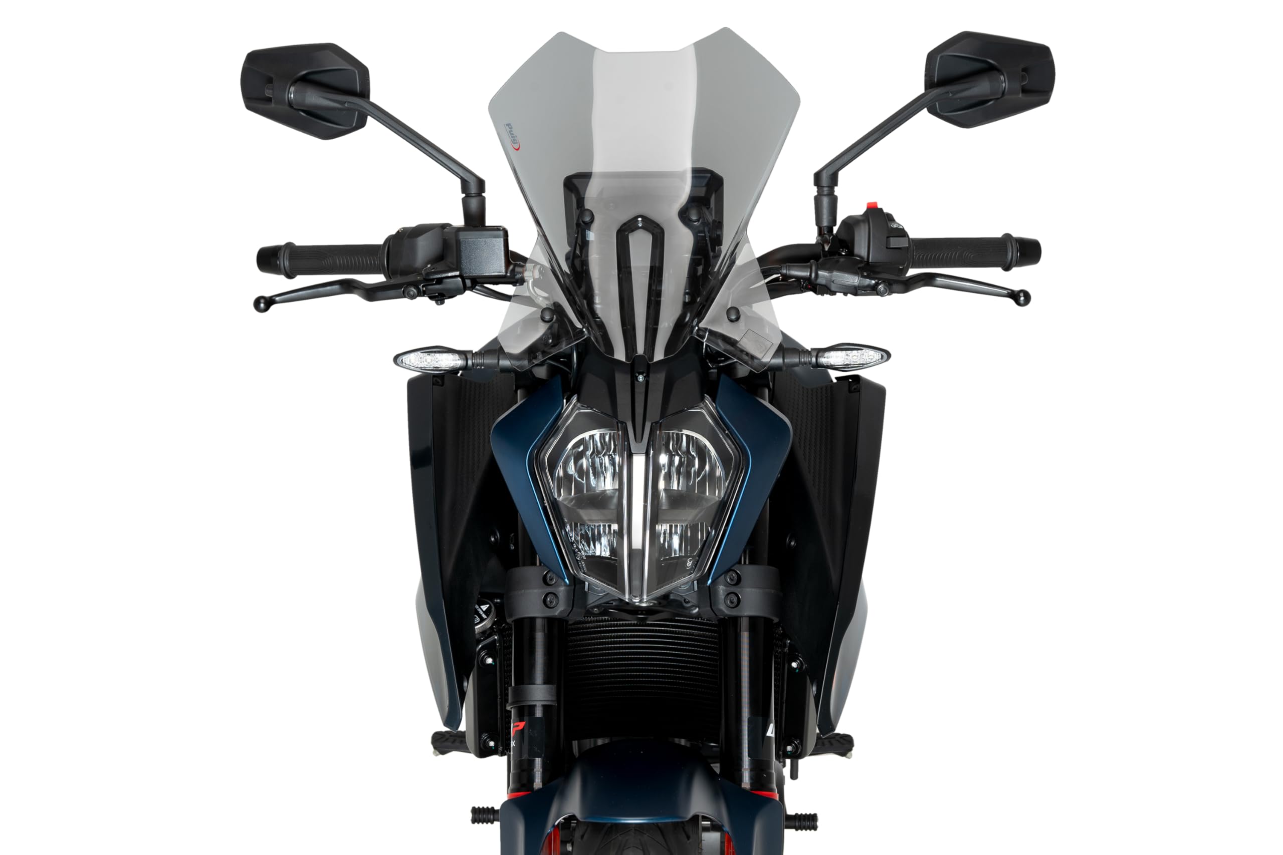 Puig 21998H New Generation Touring Windshield – Aerodynamic Protection and Sporty Design for KTM 125 DUKE and KTM 390 DUKE 2024-2025, Smoked