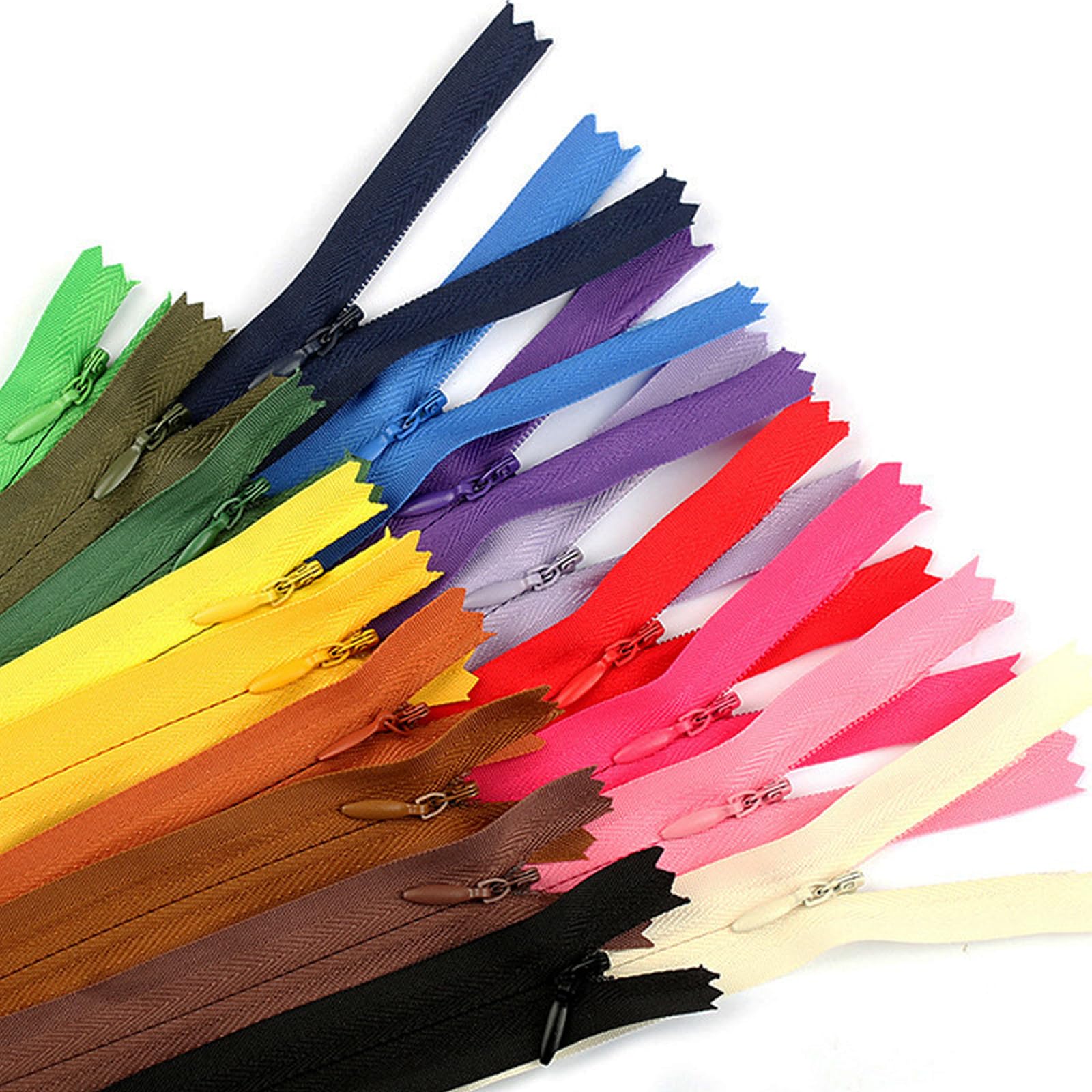 KASESSS 24 Pezzi Cerniera Lampo per Cuco, 25cm, Cerniere Lampo