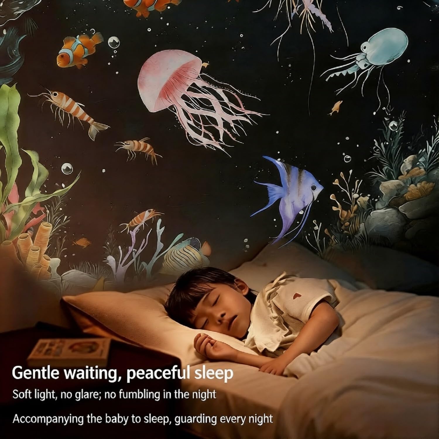 Proyector de luz nocturna de cielo estrellado, proyector portátil 2 en 1 con 12 películas de proyección, control de brillo ajustable de 360°, luz LED nocturna para niños y adultos, recámara, hogar