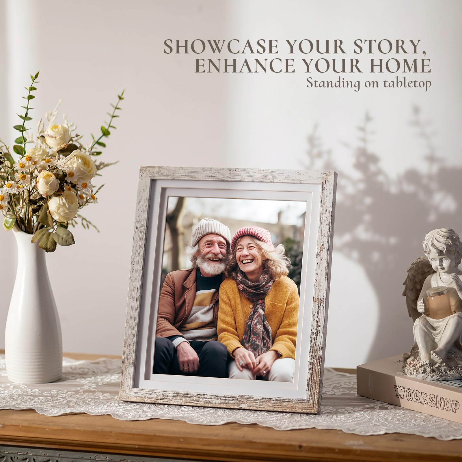 Cornice portafoto da 20,3 x 25,4 cm, simpatica cornice in
