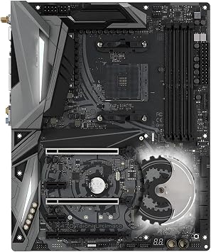 Computer Motherboards X470 Motherboard Fit for ASROCK X470 Taichi Ultimate AM4 DDR4 64GB PCI-E 3.0 2M.2 ATX Support Ryzen 7 PRO 1700X 5 5600G CPU