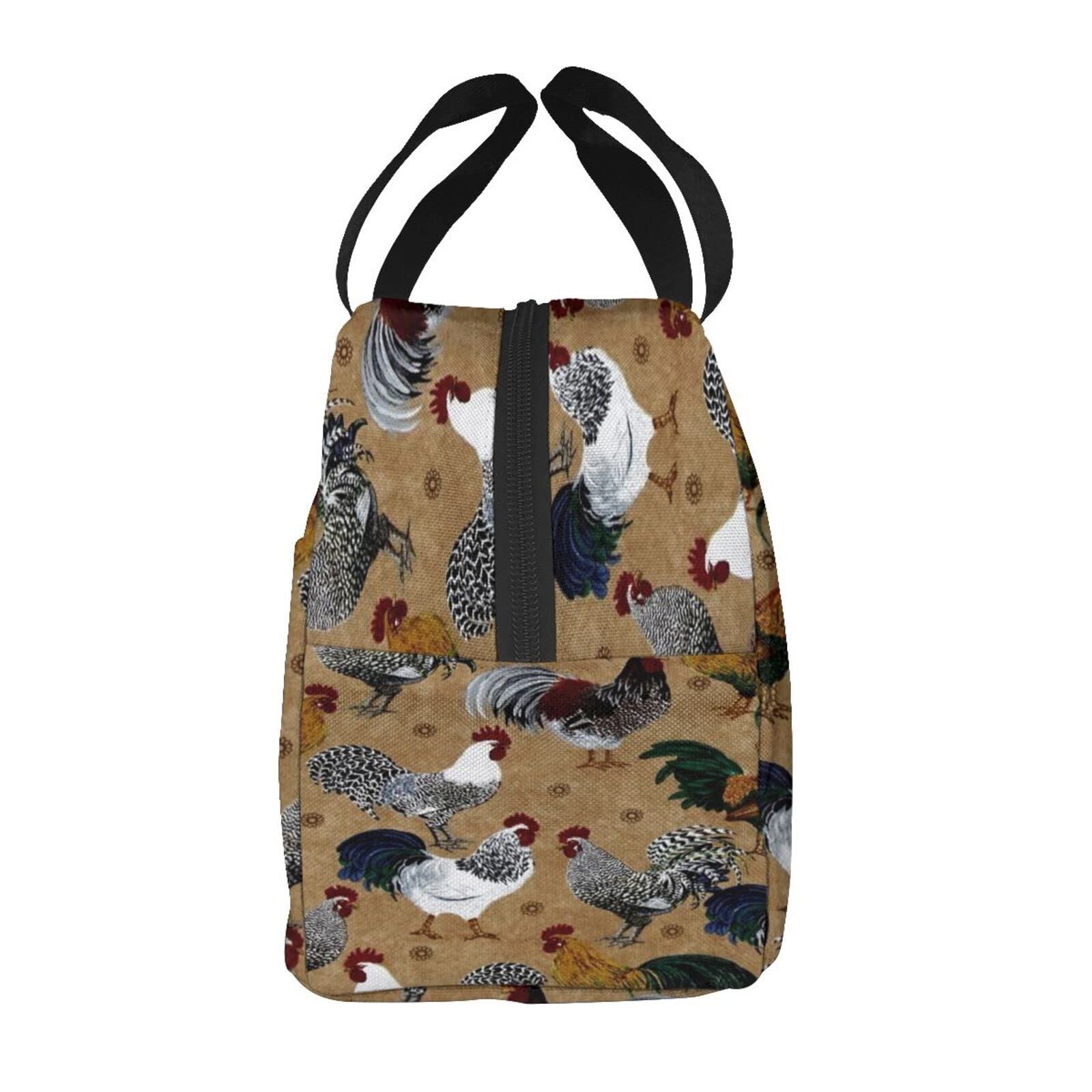 Borsa Termica Pranzo A Forma Di Pollo | Lunch Box Isotermica Con Tracolla, Impermeabile, Per Lavoro E Picnic, Design Simpatico - 3
