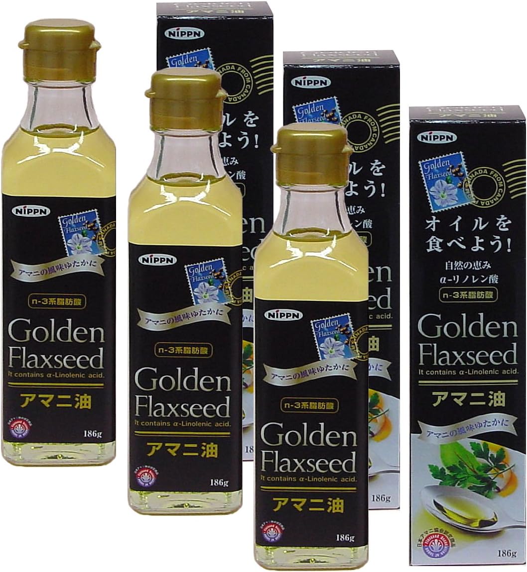Nippon Flour Mills linseed oil Golden Flaxseed <186g> 3 pcs set