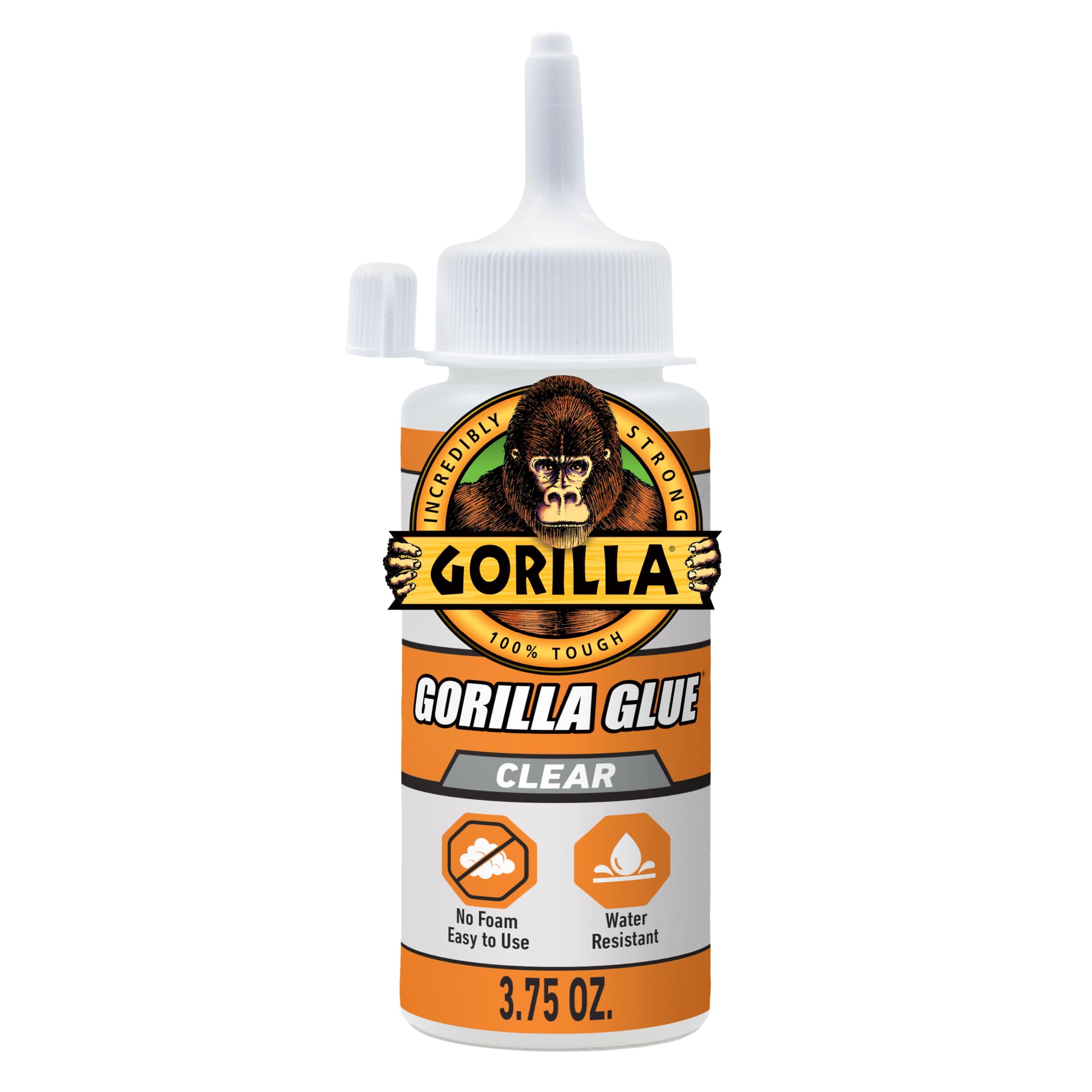 Gorilla Clear Glue, 3.75 Ounce Bottle, Clear, (Pack of 1)