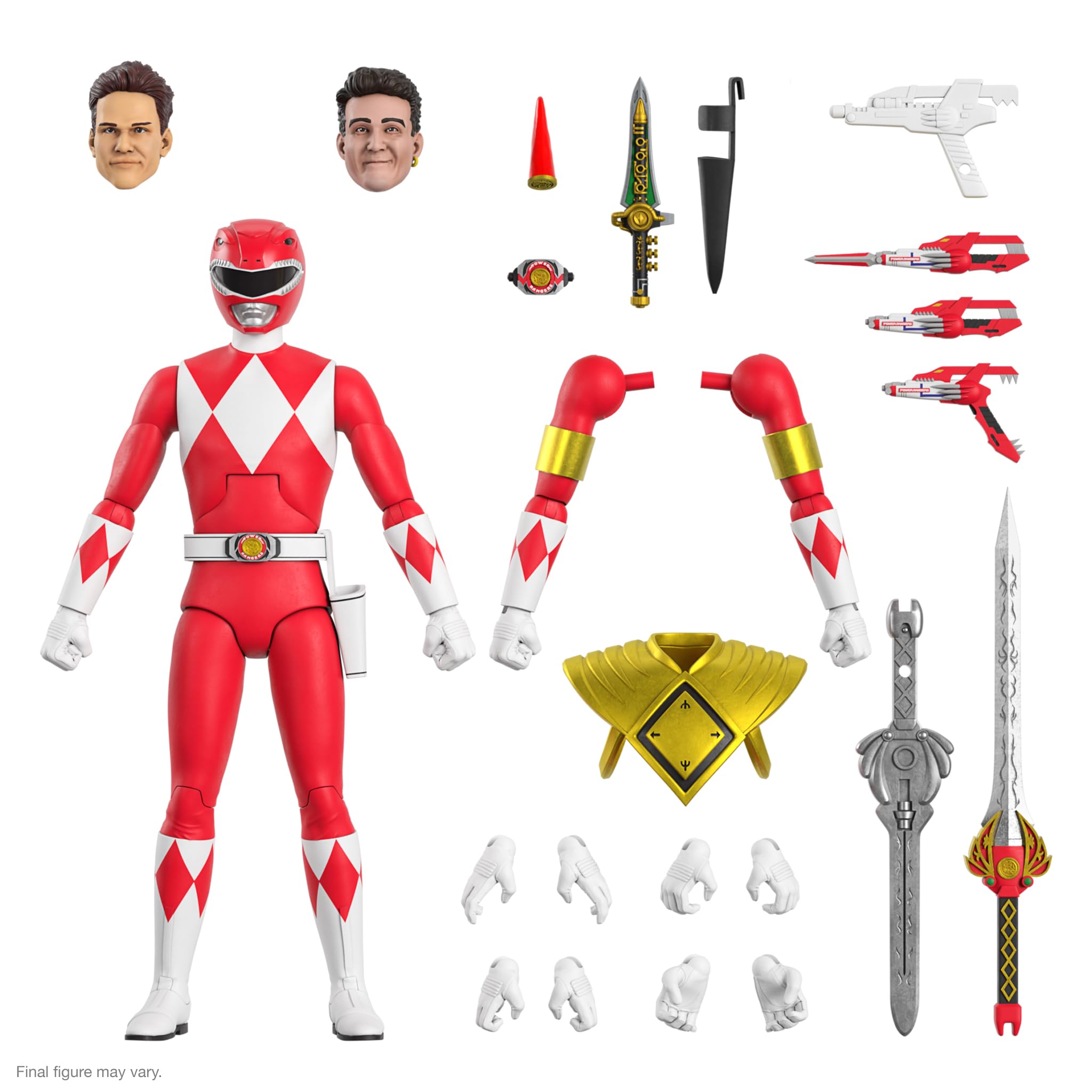 Mighty Morphin Power Rangers Ultimate Red Rangers Figure 18cm