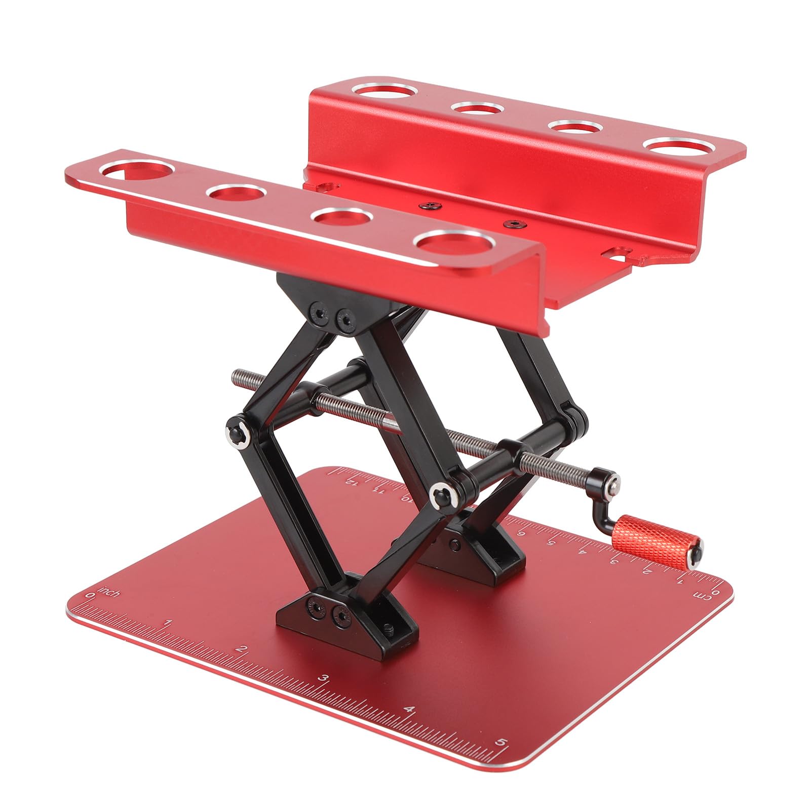 Soporte de Trabajo para Coche RC, Estación de Reparación de Metales para Modelos 1:8/1:10, Soporte Giratorio Ajustable para Entusiastas del Coche con Control Remoto (#)