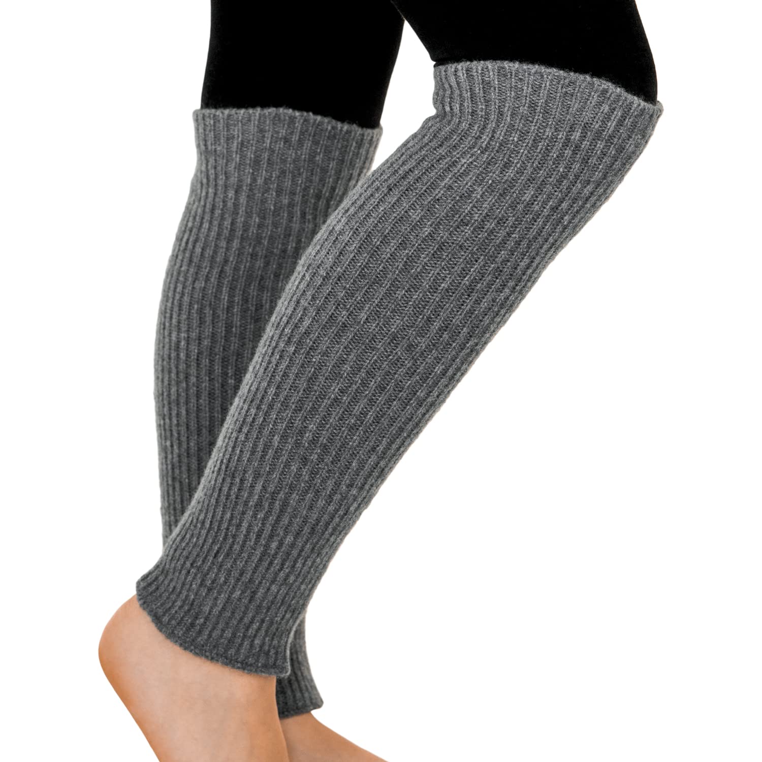 Lona Scott Women's Grey Cashmere Legwarmers,
