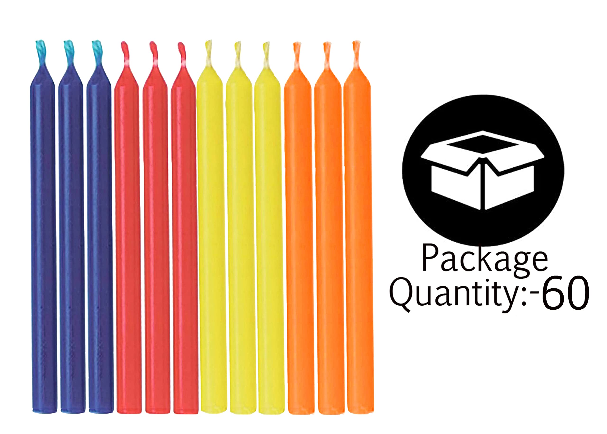 Colourful Chime Stick Candles - Healing & Decoration -3