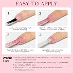 MIZHSE 15ml Glitter Pink Nail Polish Large Volume Quick Dry | Pink Nail Polish Air Drying Fast,Regular Sparkle Shimmery and Long Lasting Glitter Nail Lacquer,Nail Art Manicure DIY Home