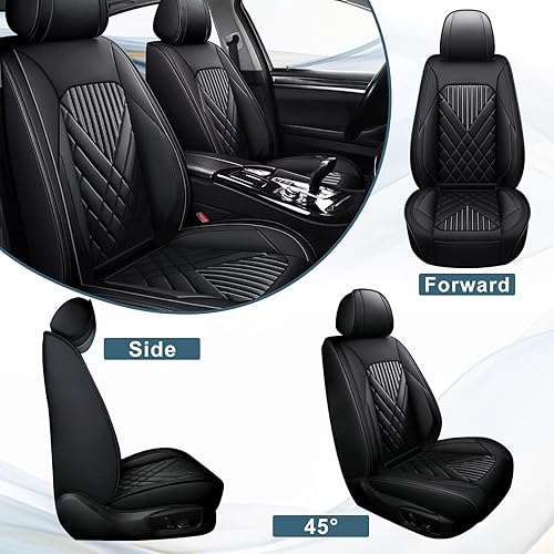 Miniatura 6 de TTX LIGHTING 2 fundas de asiento delantero de automóvil para Volvo XC40 2019-2023, fundas de asiento impermeables de piel sintética, compatibles con