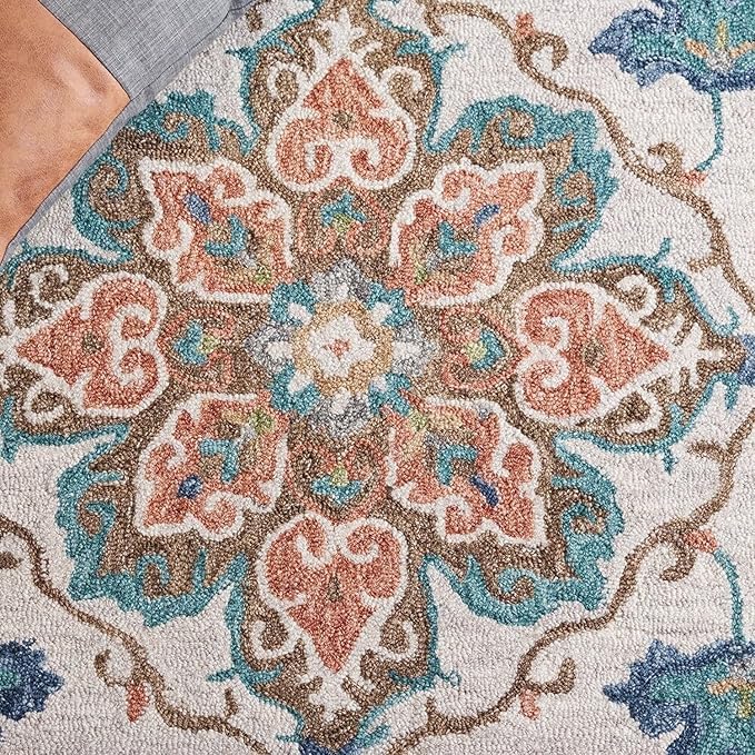 Image of Handmade Primium Collection Pure Woolen Carpet for Living Room,Bedroom and Hall (5 X 7) Feet Color Multi-20
