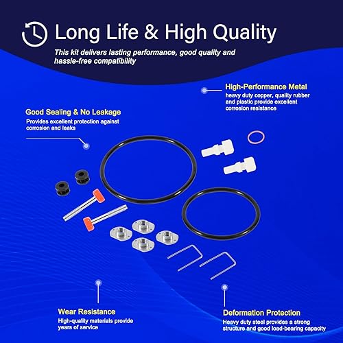 Miniatura 6 de Yoursme Repuesto para Graco 206728 Kit de reparación para motores Fire-Ball y Monark Air Motors Reemplaza para Graco #206-728, 206728