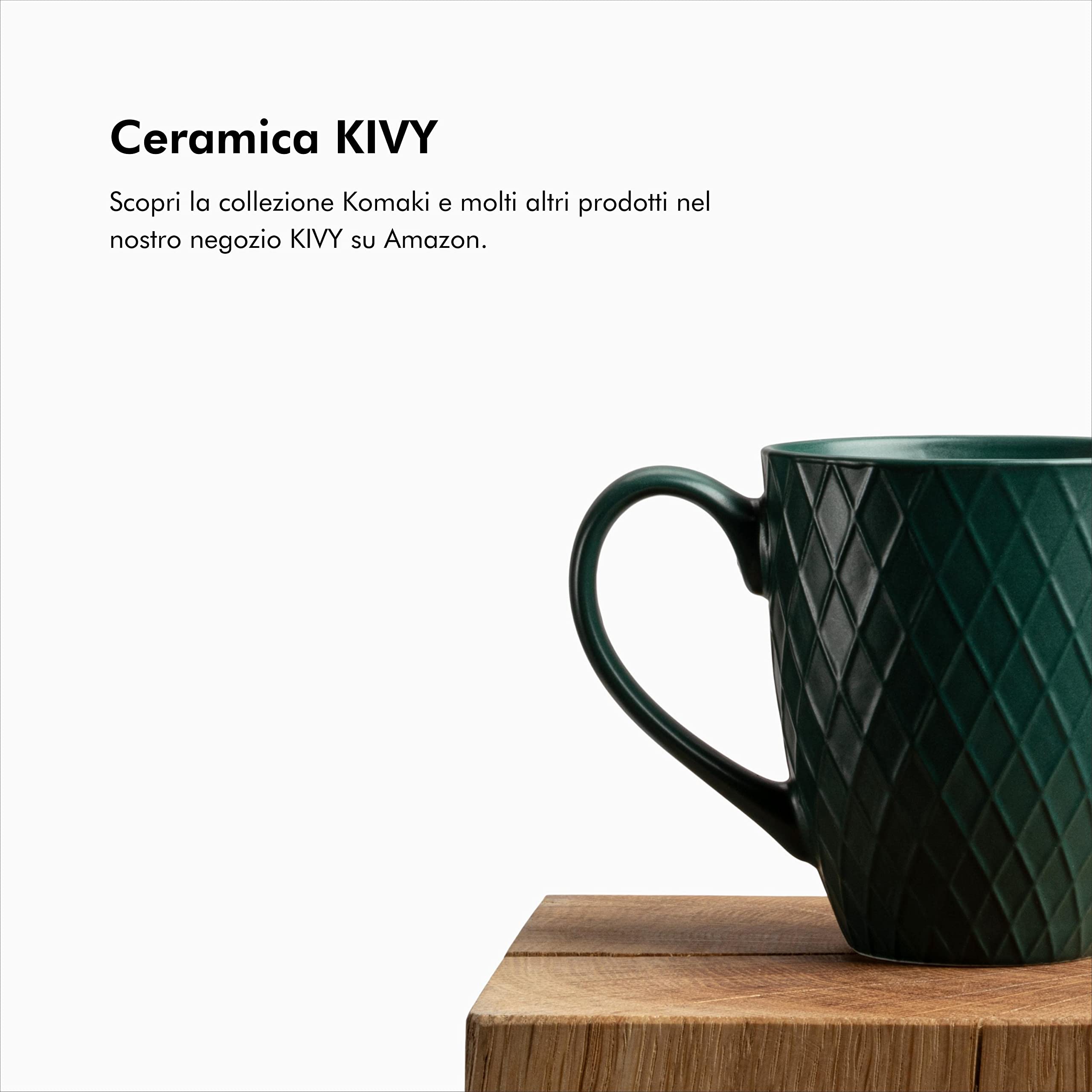 KIVY Ciotole in ceramica, 6 x 850 ml, grandi ciotole per cereali e zuppe, in ceramica