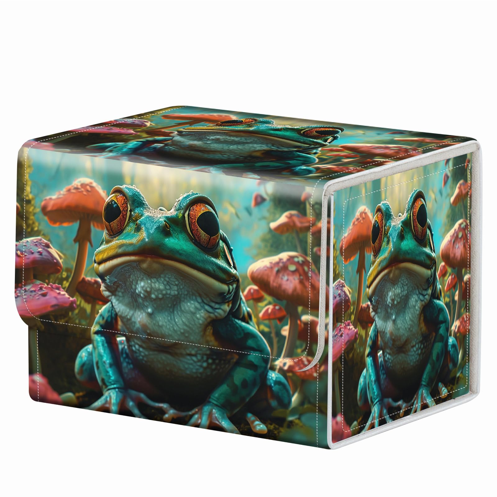 Amazon.com: Strong Magnet Card Case Deck Box Mtg Card Box Playing Card Box  Deck Box Tcg Up to 200 Cards Creative Pattern Trading Card Storage Box for  Collectible Card Games, Green Frog