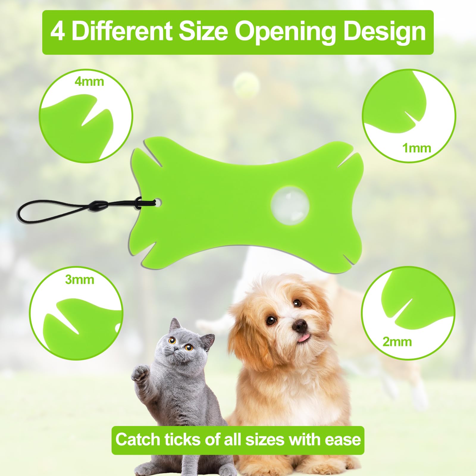 Kit Rimozione Zecche Per Animali - 5 Pinze + 2 Pinzette Per Cane, Gatto E Cavallo - Foto 7