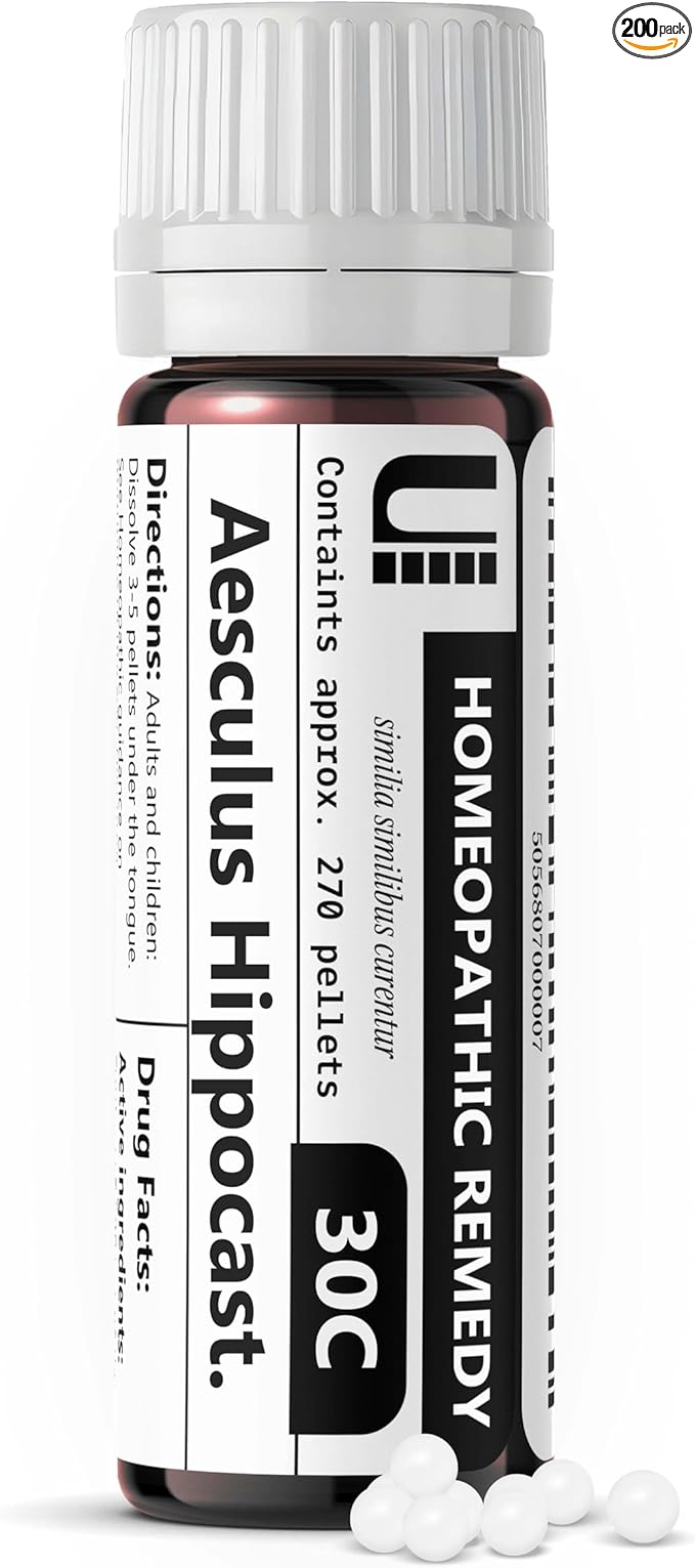My Personal Guide to the Best Homeopathic Remedies for Hemorrhoids 14 Aesculus Hippocastanum 30C Homeopathic Remedy, Urenus