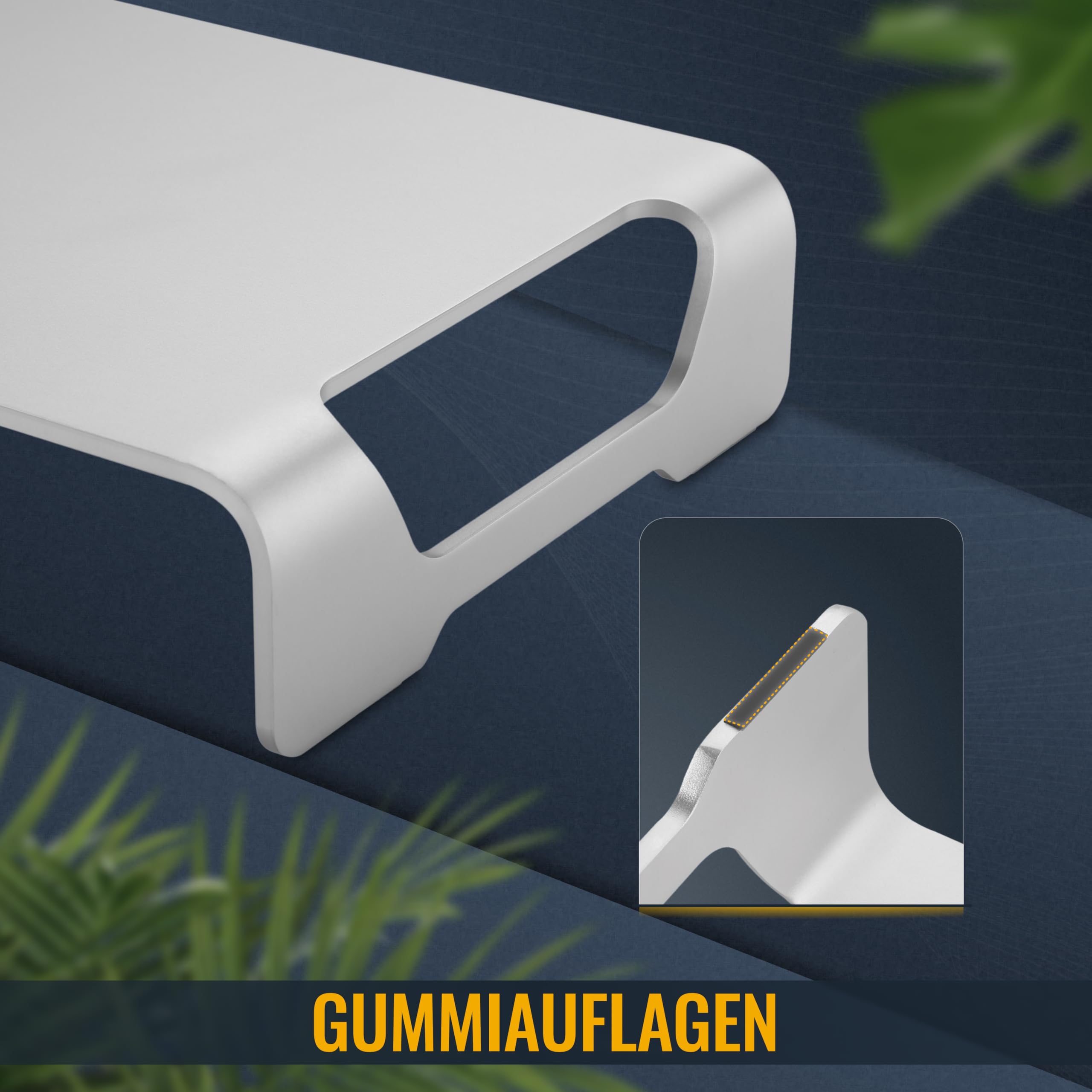 RICOO Monitorständer – Praktischer Schreibtischaufsatz Mit Stauraum Für Büro, Gaming & Home-Office