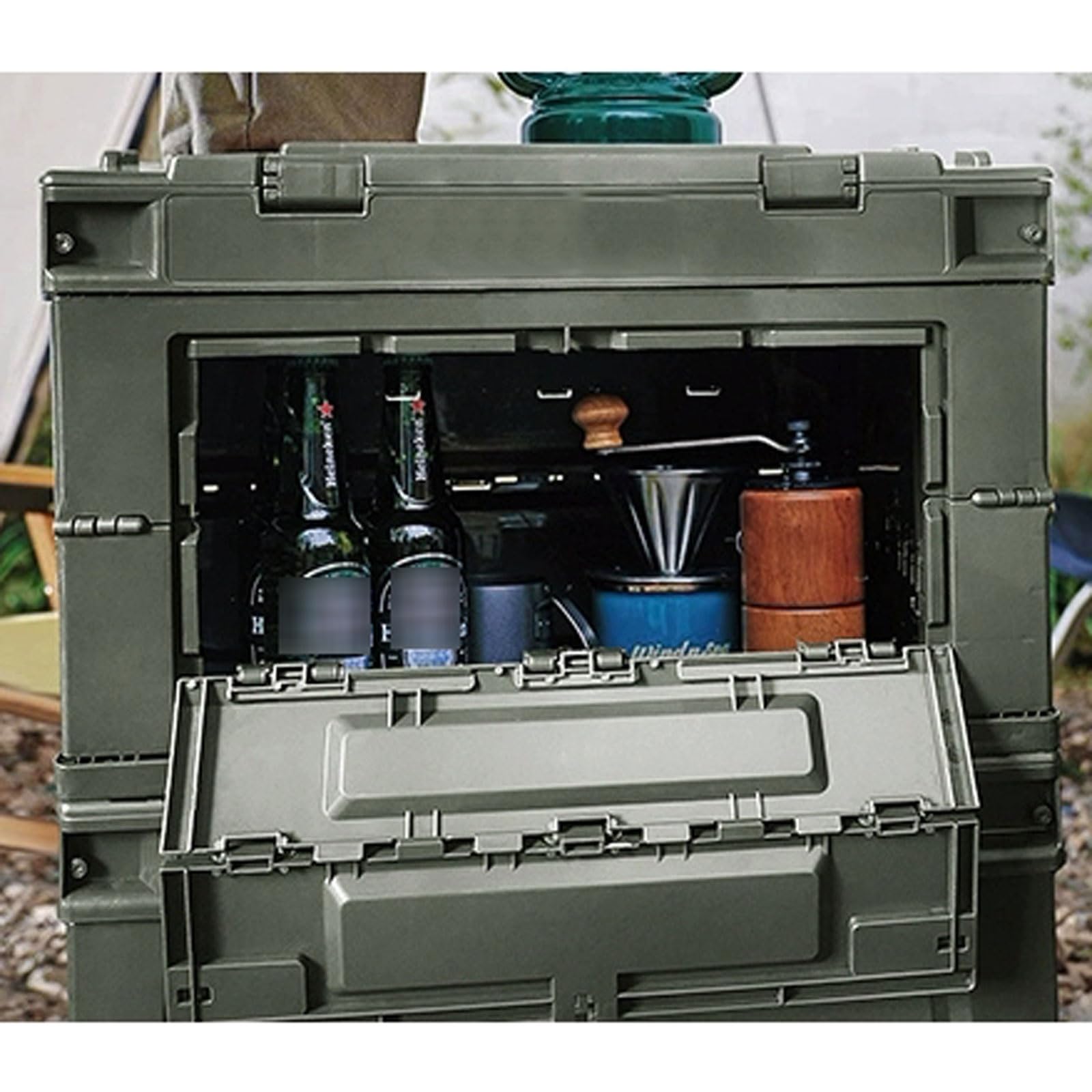 Amazon.com - Camping Storage Box PP 50L Large Capacity Collapsible