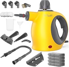 Handheld Steam Cleaner with Safety Lock, 500mL Large Tank & 19PCS Accessories - Multi-Surface Deep Cleaning for Kitchen, B...