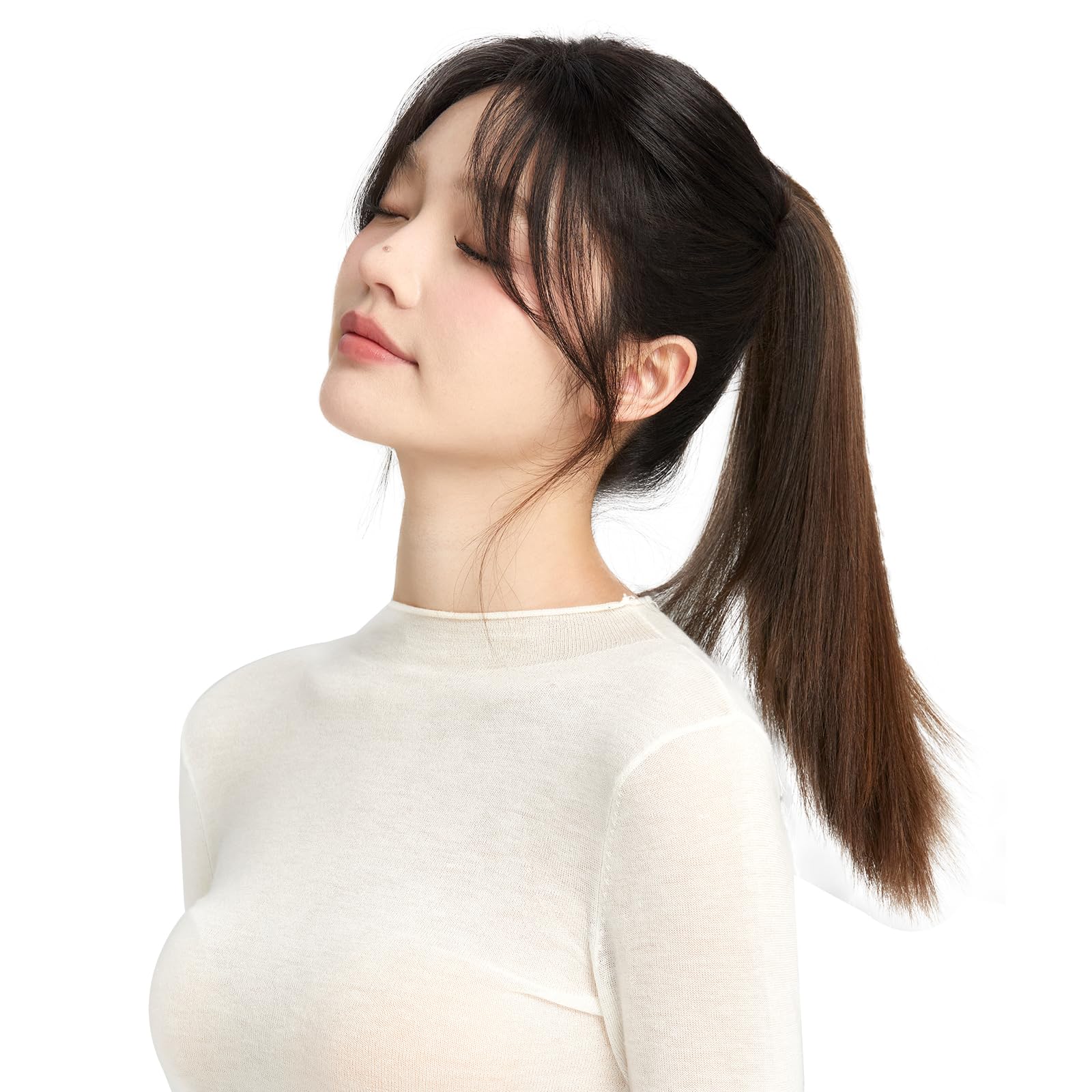 Amazon.co.jp: Rebecca youth 前髪ウィッグ 人毛100% 自然なツヤ