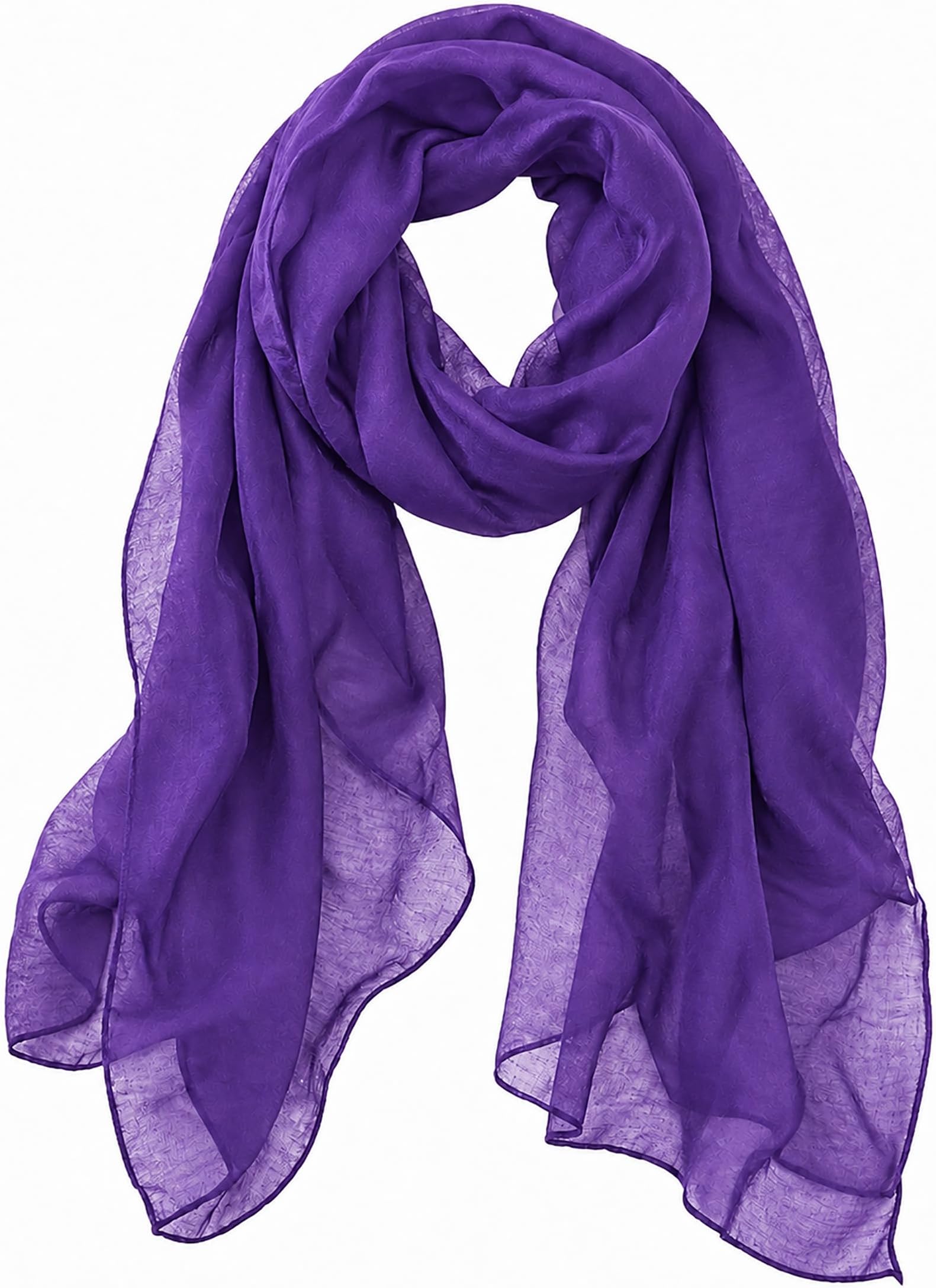 Women Solid Color Scarf Long Lightweight Scarves for Women Large Sheer Wrap Shawl