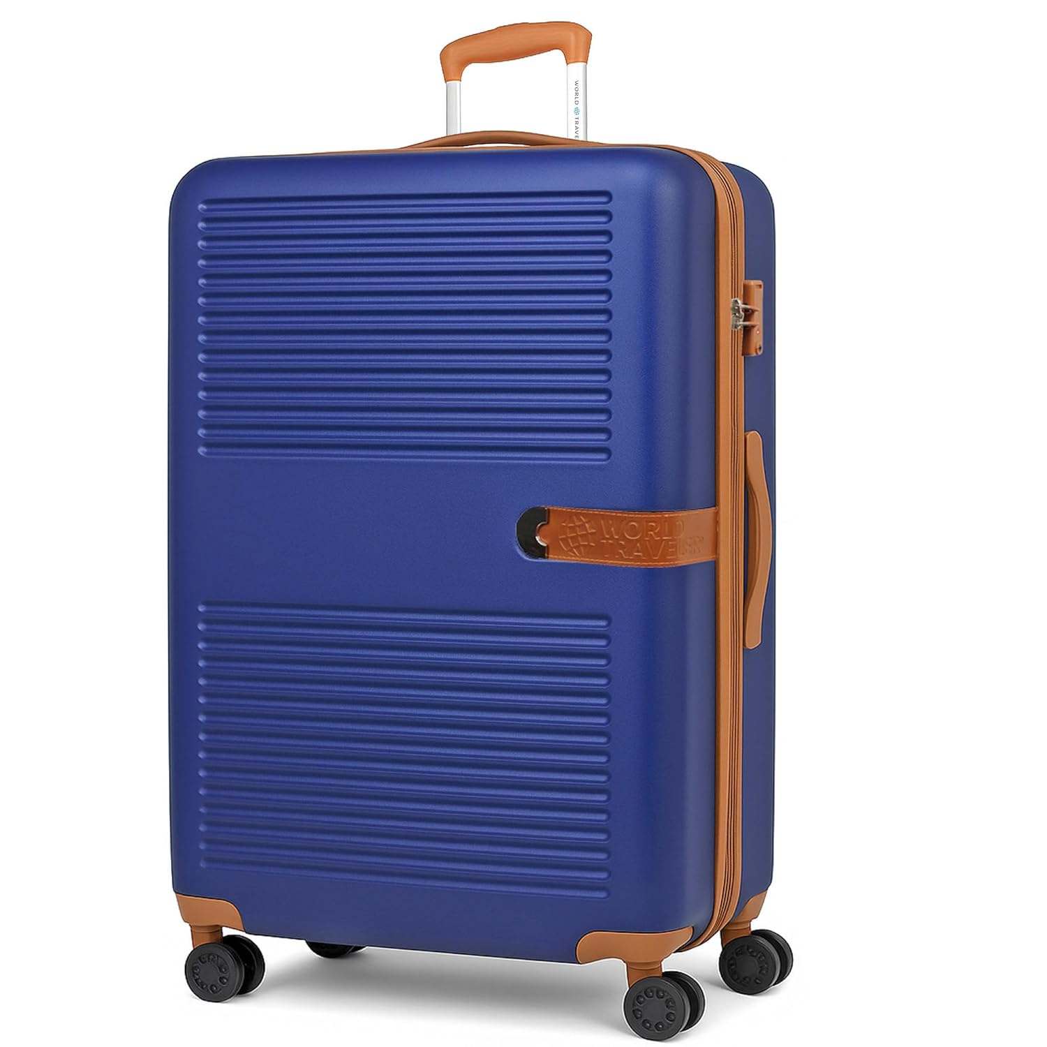 World Traveler Garland Lightweight Hardside 28-Inch Expandable Spinner Luggage with TSA Lock - Navy