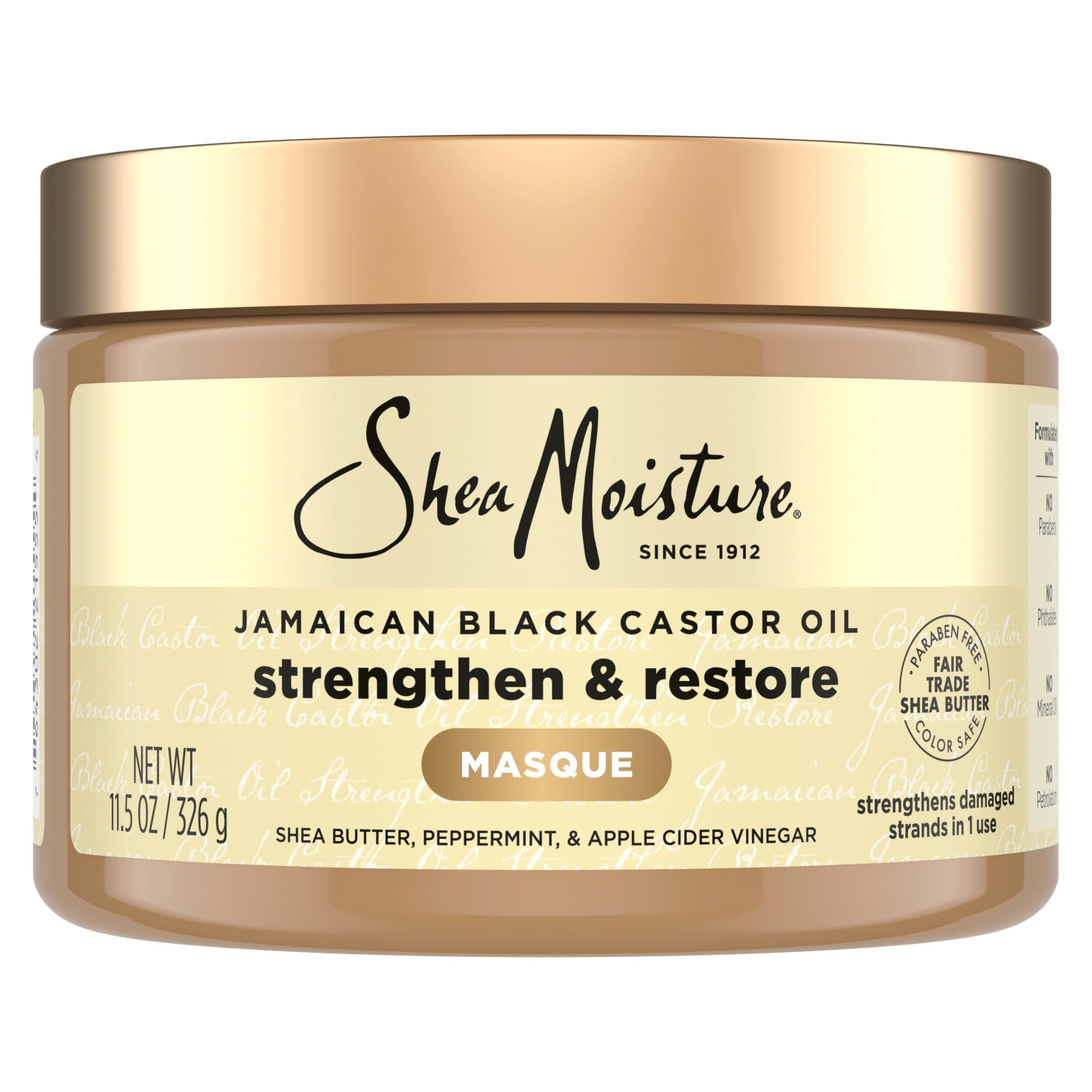 This hair treatment masque from sheamoisture is infused with jamaican black castor oil which is loaded with reparative omegas. The Blend Of Certified Organic Raw Shea Butter And Black Castor Oil, Smoothens Your Hair And Restores Its Shine.