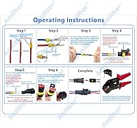 Vista 5 de Conectores impermeables de 2 pines, conectores eléctricos automotrices, conectores de cable automotriz de 2 vías, kit de conectores de cableado