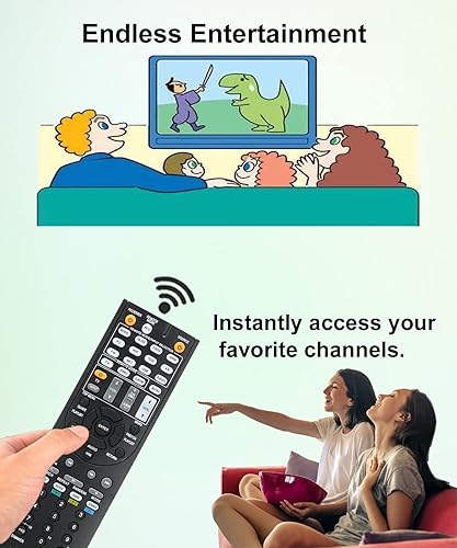 Miniatura 5 de JISOWA Mando a Distancia de Repuesto para Onkyo HT-R393 RC-879M HT-S370 RC-880M TX-NR535 RC879M HT-R693 RC880M HT-R993 HT-S9700THX HT-RC660 HT-S7700