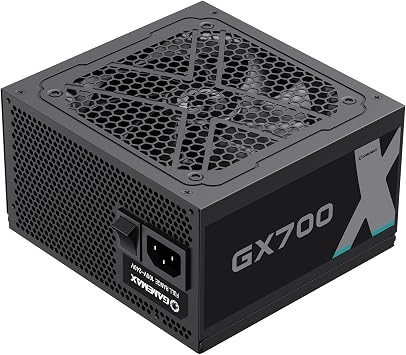 GAMEMAX GX-700 80 Plus Gold Power Supply, LLC and DC-DC Circuit, FDB Fan, Non Modular, Black