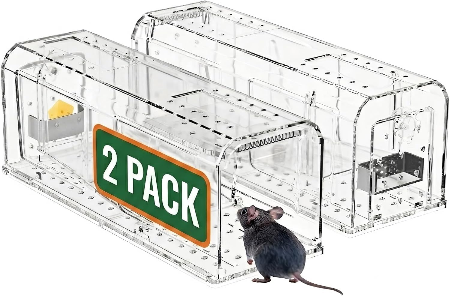 Humane No Kill Live Catch and Release Reusable Mouse Traps (Pack of 2)-image-38