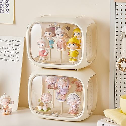 Miniatura 28 de Clear Display Case for Figures,Wall-Mounted Doll Storage Box,Adjustable Display Stand Clear Acrylic Display Box with Door Dust and Moisture Proof