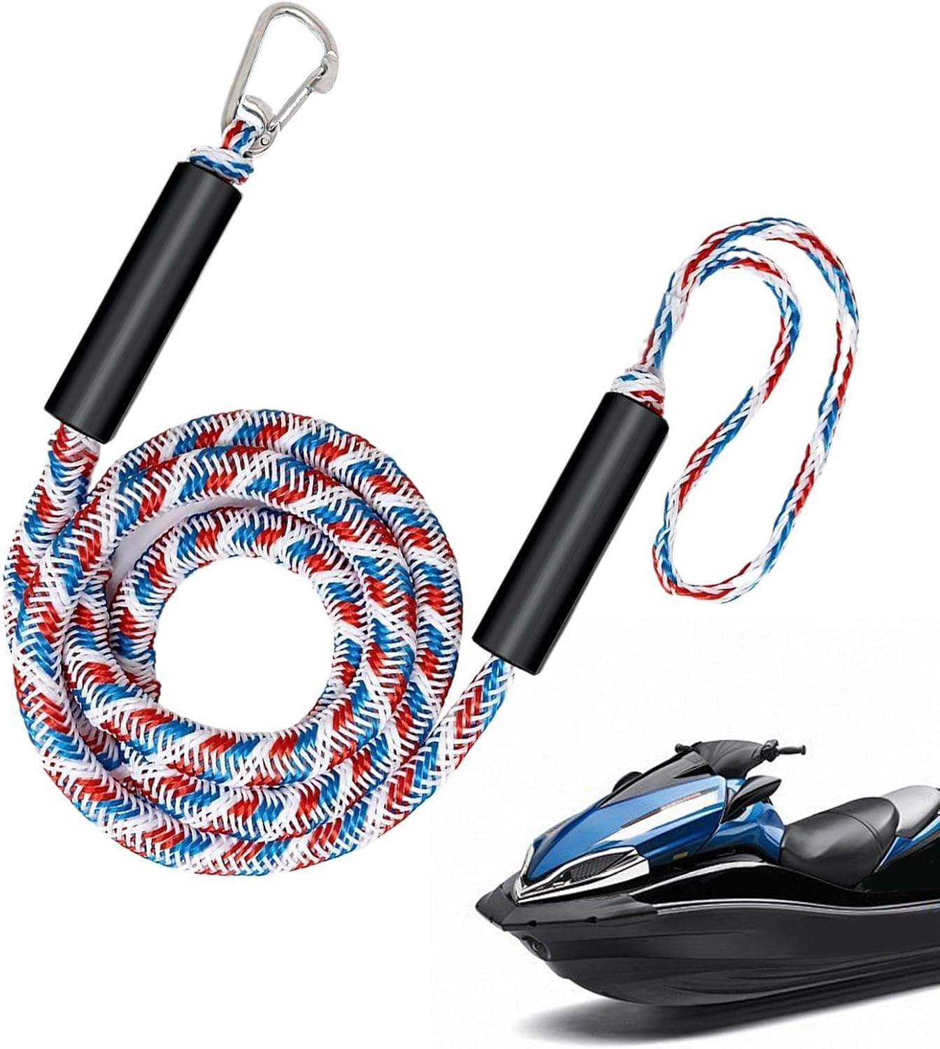 Boat Rope Elastic Heavy Duty Outdoor Cords with Stainless Steel Clip