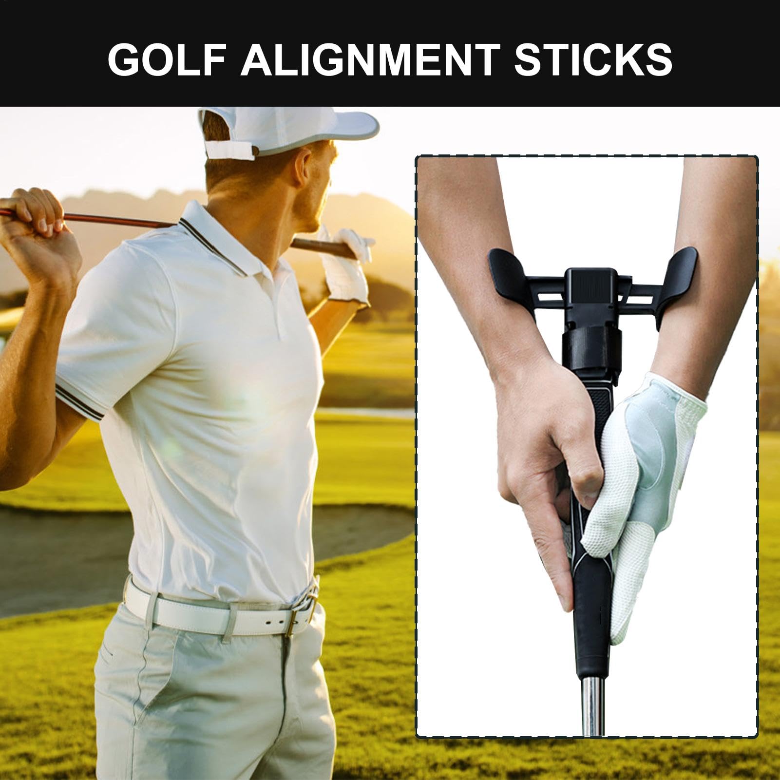 Golf Practice Putter, Golf Putting Trainer, Golf Swing Aid, Wrist Swing Trainer, Putting Accuracy Aid, Beginner Golf Trainer, Golf Training Putter, Putting Stroke Trainer, Lightweight Golf Aid, Puttin
