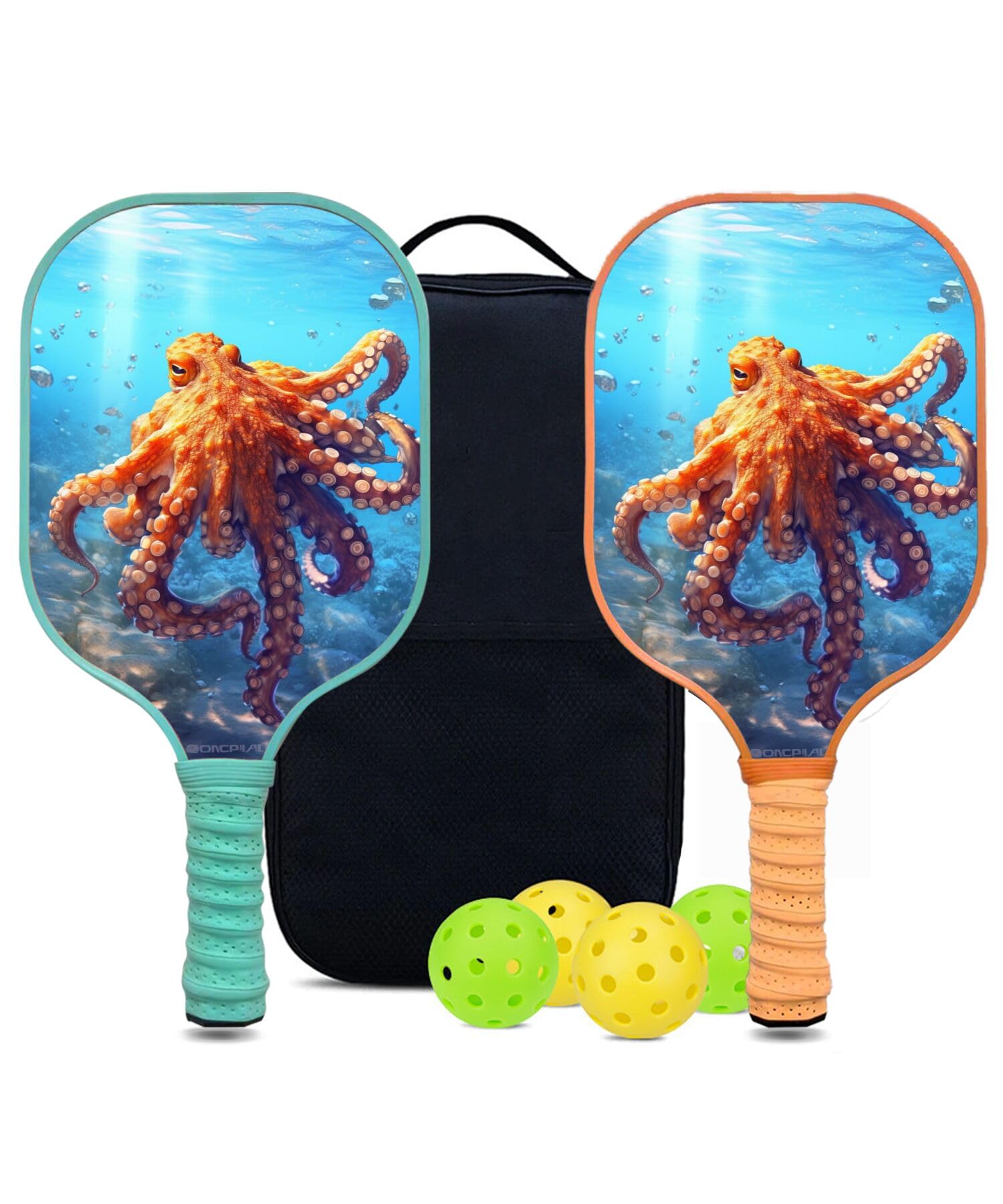 SHENCANG BLUE Custom Pickleball Paddle with 1 DIY Pickleball