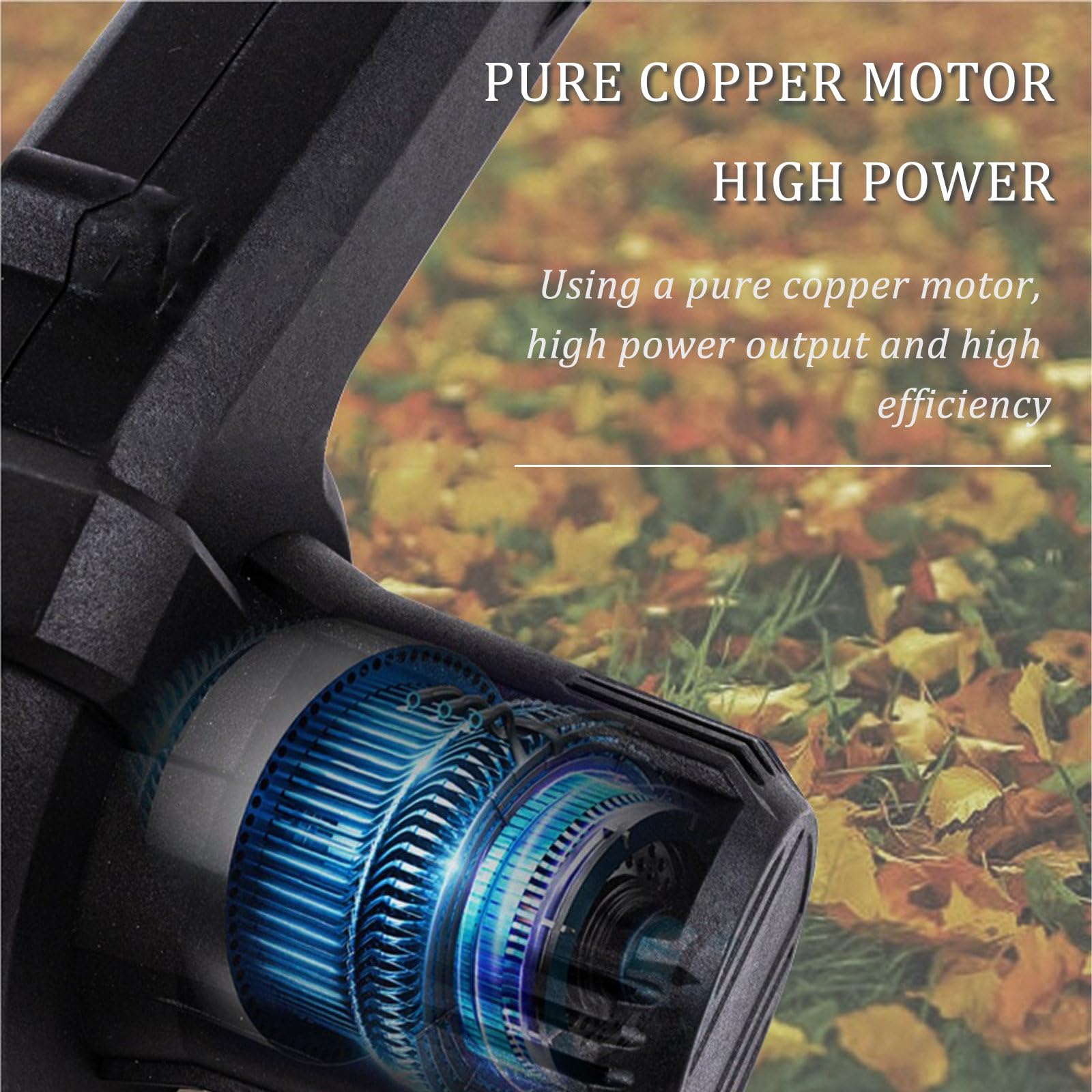 Soffiatore Elettrico Senza Fili 21V, Soffiatore a Batteria 2 in 1 con Batteria e Caricabatterie, Leggero Soffiare Le Foglie, Leggero e Portatile Ergonomico, per Foglie/Prato/Auto/Polvere