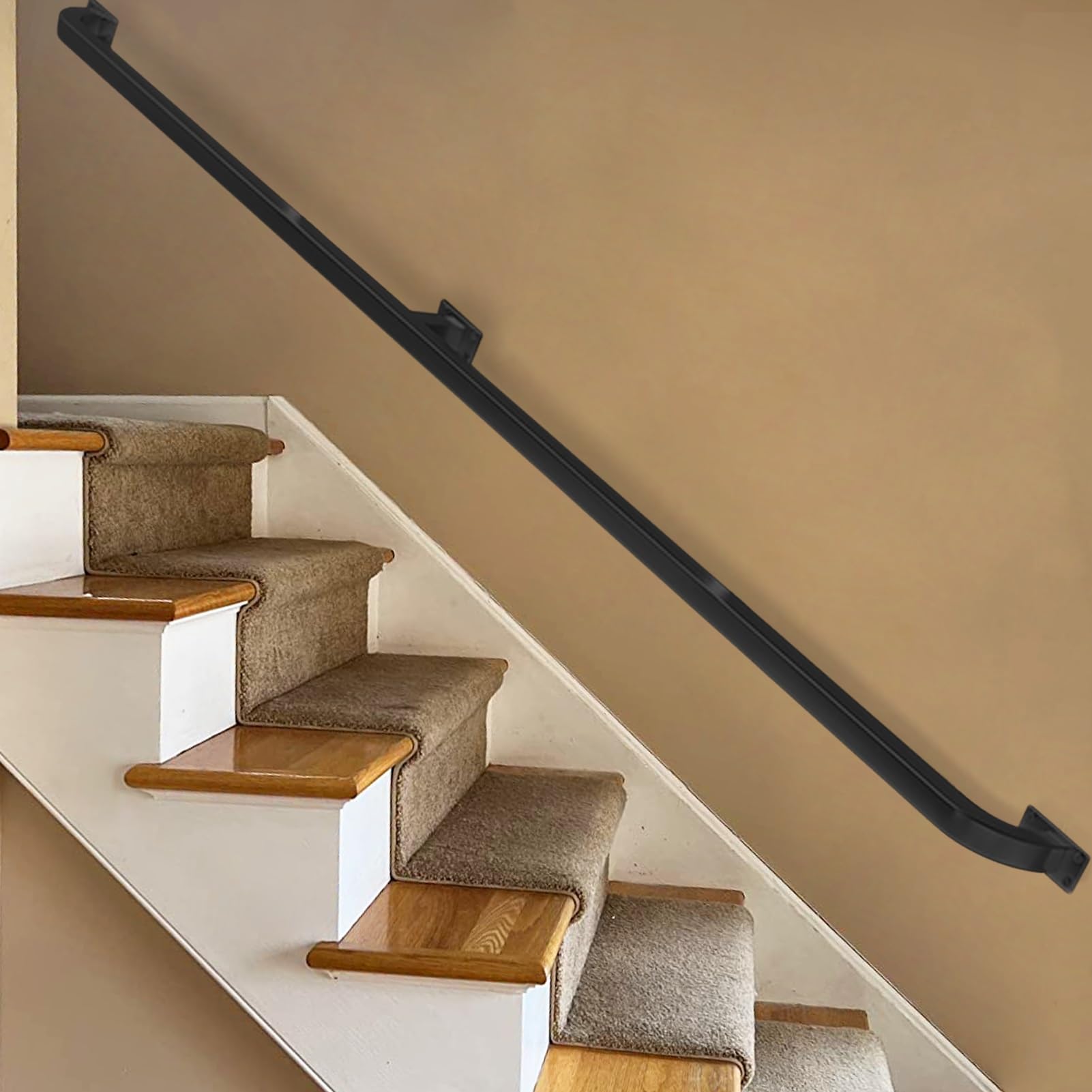 Rampe d'escalier design moderne de 7 pieds idéale pour sécuriser l'accès au jardin