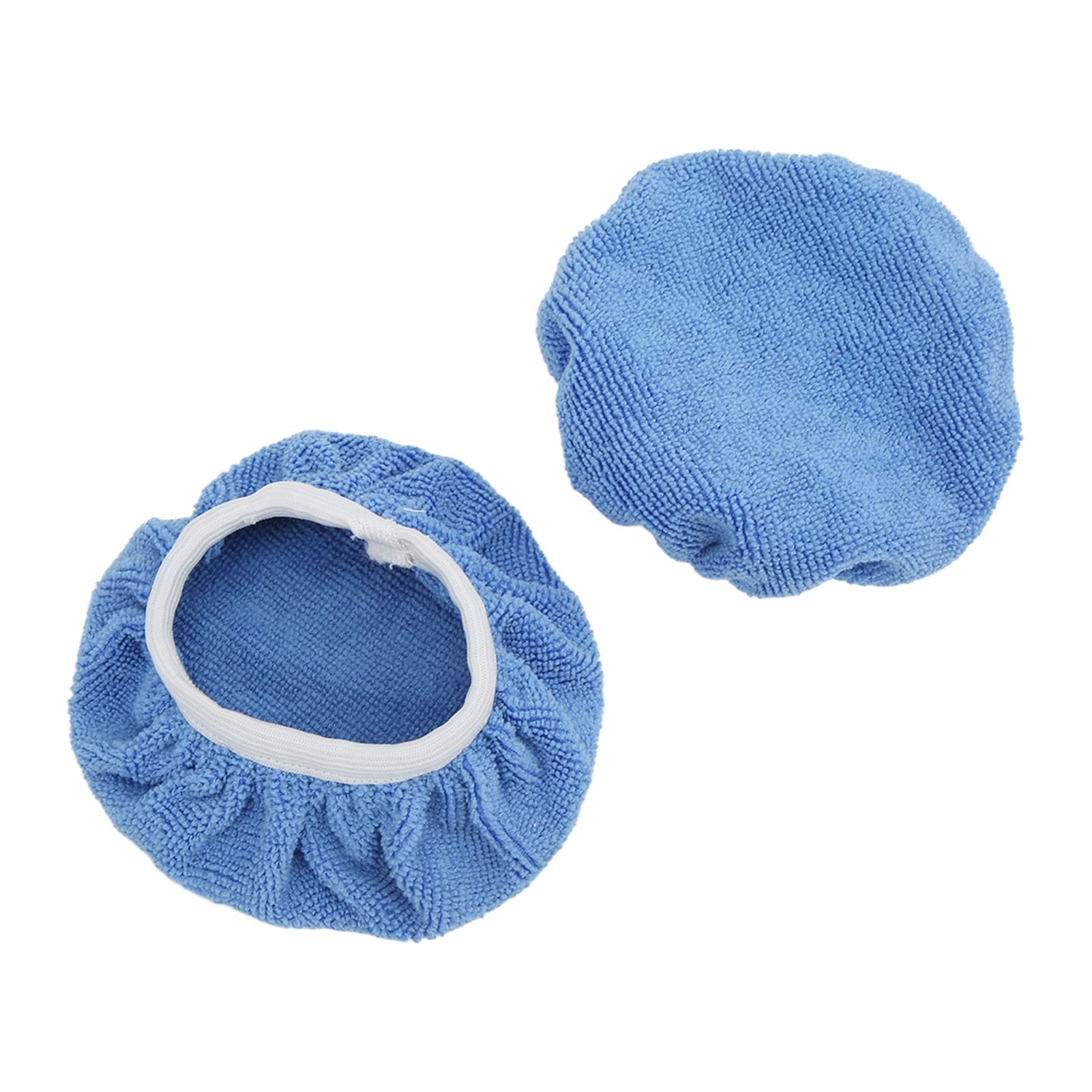 Tbest Polierhauben-Set, Hochwertige Mikrofaser-Vlies-Baumwoll-Polierpads Zum Wachsen von Autos, Motorrädern, Booten und 150 Mm (6 Zoll), 24 Packungen