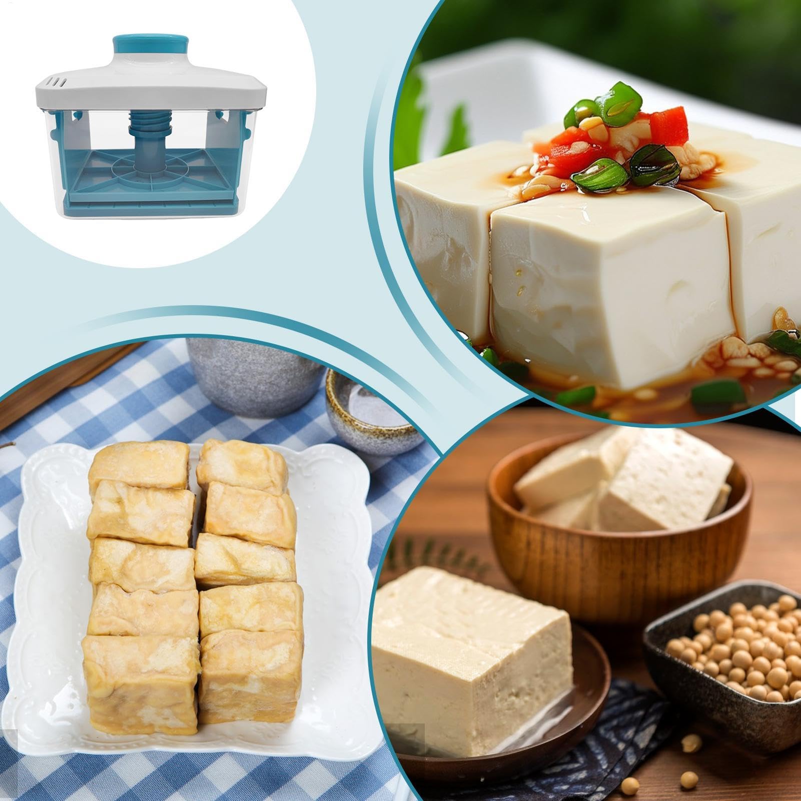 Paneer Maker, Cheese Press Strainer, Cheese Press Strainer for Paneer, Paneer Maker with Drip Tray for Easy Water Removal, Kitchen Gadget for Homemade Cheese, Cooking Tools for Indian Recipes